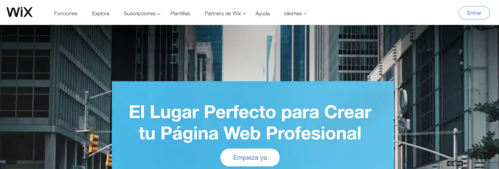 WIX portafolio para diseñadores y artistas